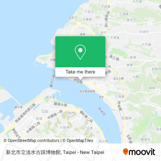 新北市立淡水古蹟博物館地圖
