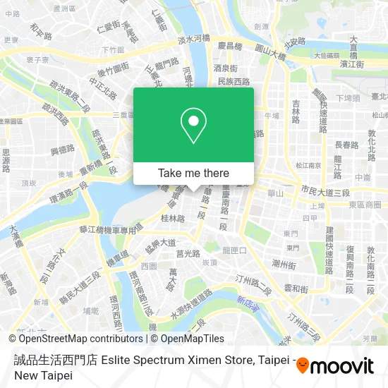 誠品生活西門店 Eslite Spectrum Ximen Store地圖
