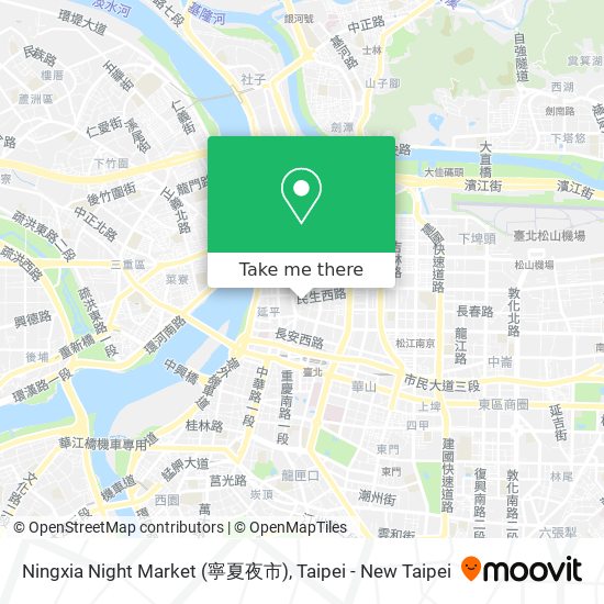 Ningxia Night Market (寧夏夜市) map
