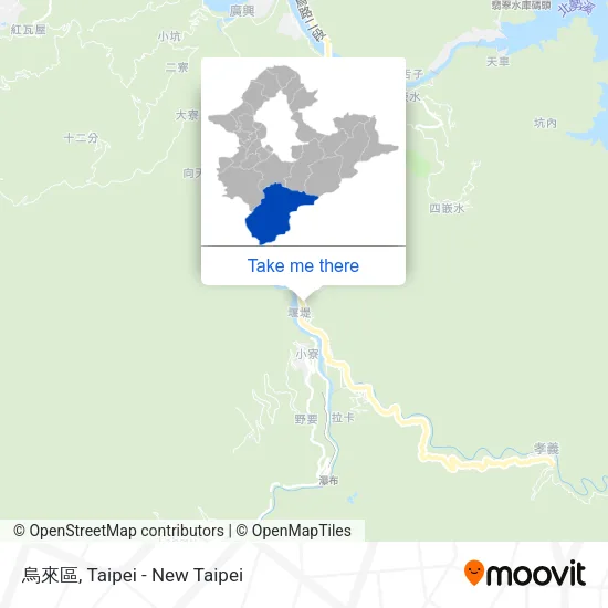 烏來區 map