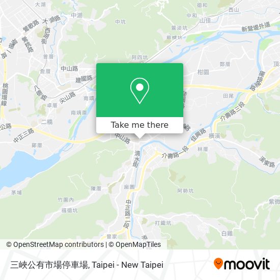 三峽公有市場停車場 map