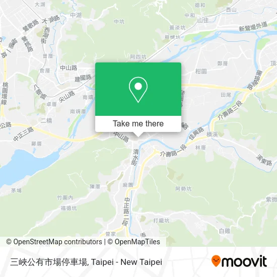 三峽公有市場停車場 map