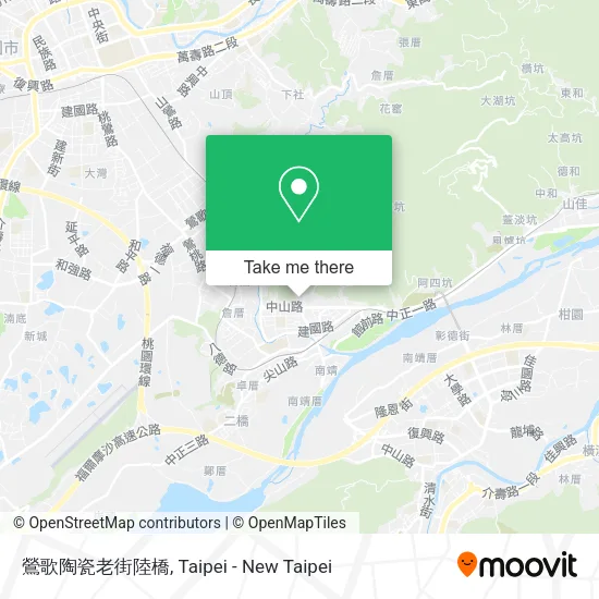 鶯歌陶瓷老街陸橋地圖