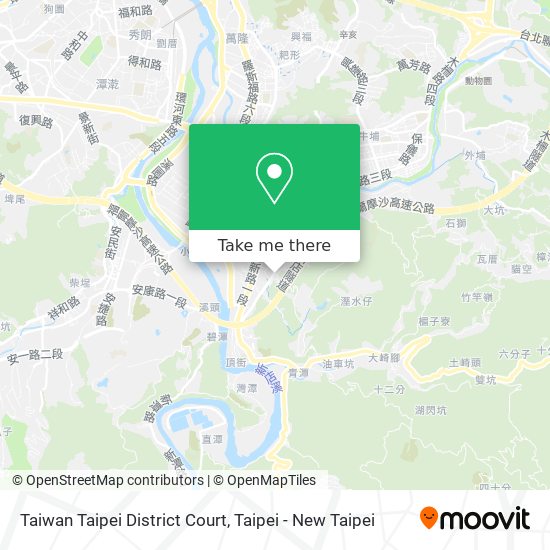 Taiwan Taipei District Court map