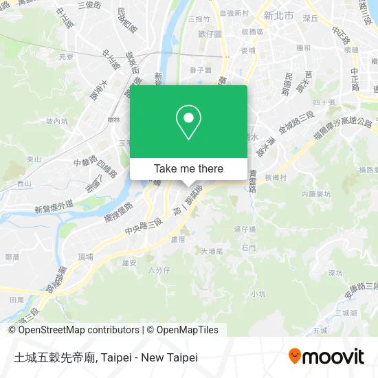 土城五穀先帝廟地圖