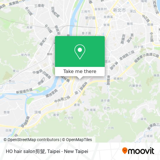 HO hair salon剪髮地圖