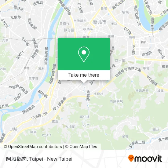阿城鵝肉 map