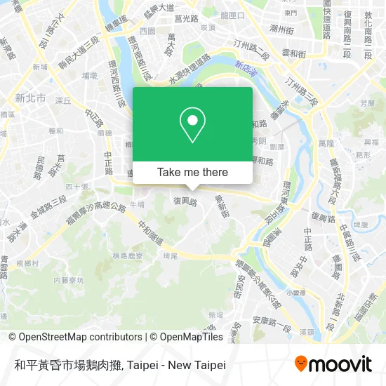 和平黃昏市場鵝肉攤地圖