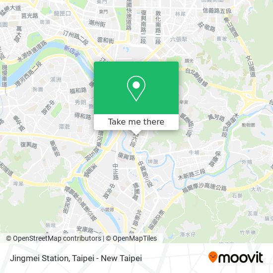 Jingmei Station map