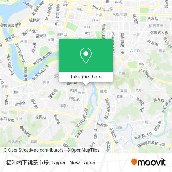 福和橋下跳蚤市場地圖