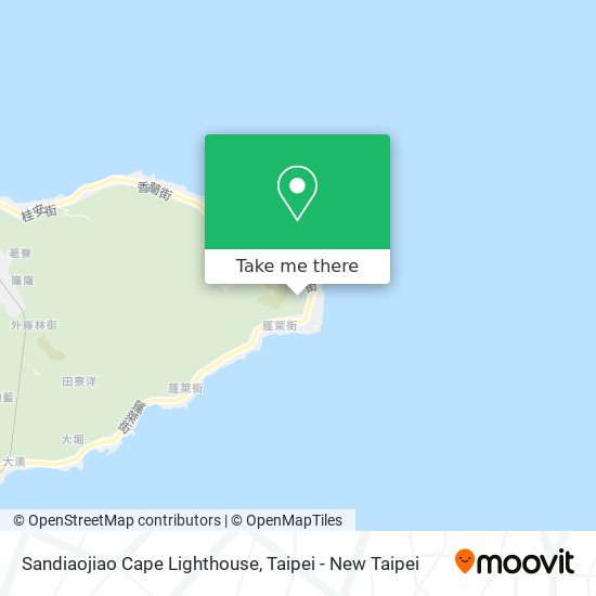 Sandiaojiao Cape Lighthouse map