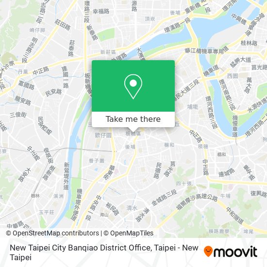 New Taipei City Banqiao District Office map