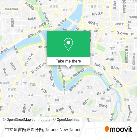 市立圖書館東園分館地圖