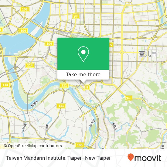 Taiwan Mandarin Institute map