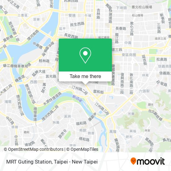 MRT Guting Station map