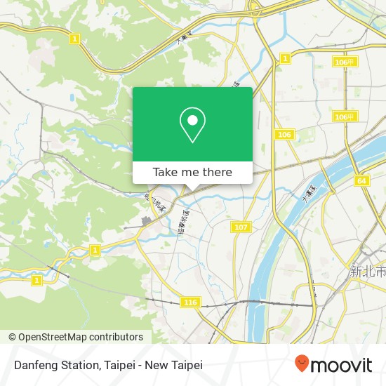 Danfeng Station map