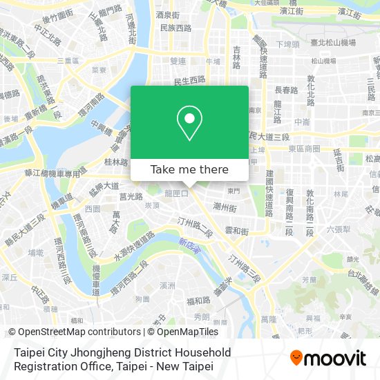 Taipei City Jhongjheng District Household Registration Office map