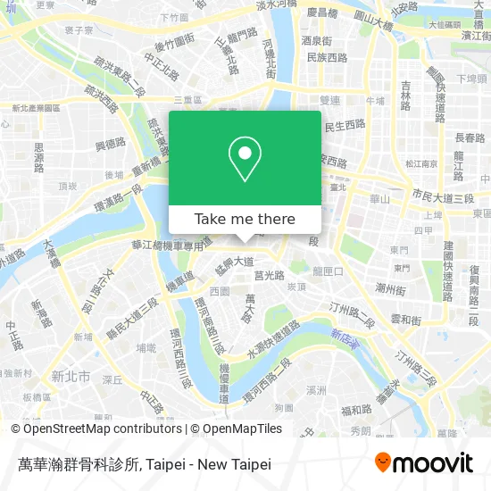 萬華瀚群骨科診所 map