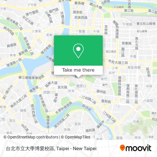 台北市立大學博愛校區 map