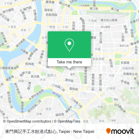 東門興記手工水餃港式點心地圖