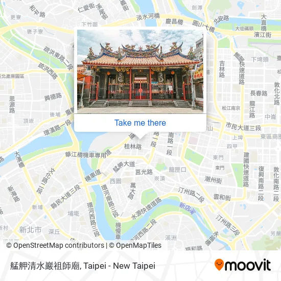 艋舺清水巖祖師廟 map