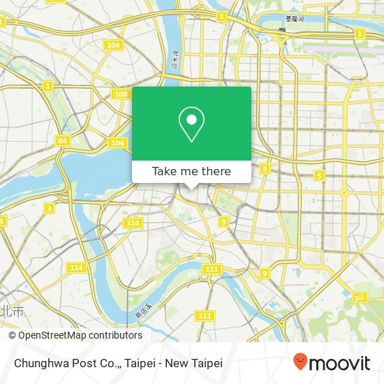 Chunghwa Post Co., map