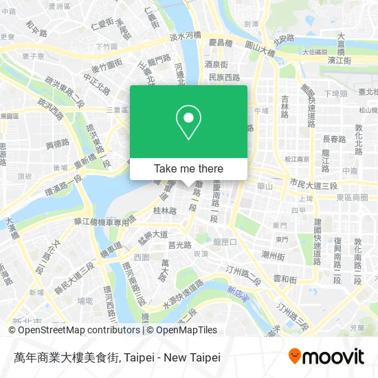 萬年商業大樓美食街地圖