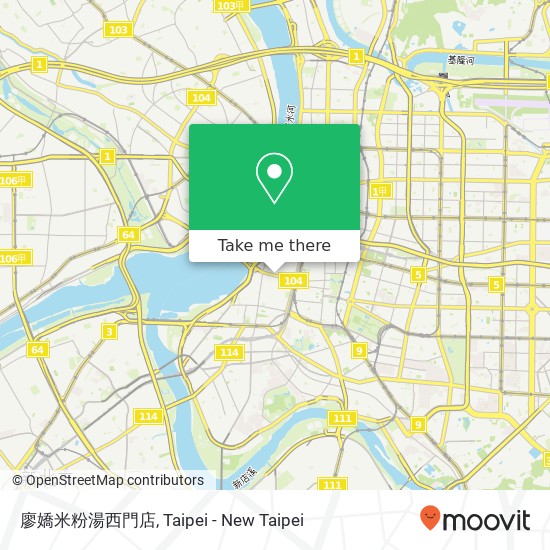 廖嬌米粉湯西門店 map