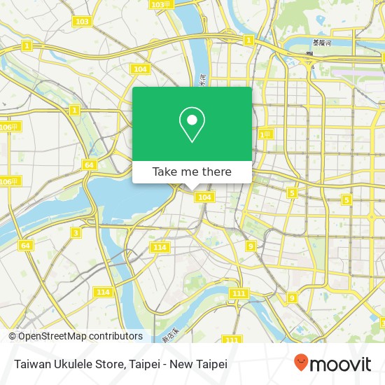 Taiwan Ukulele Store map