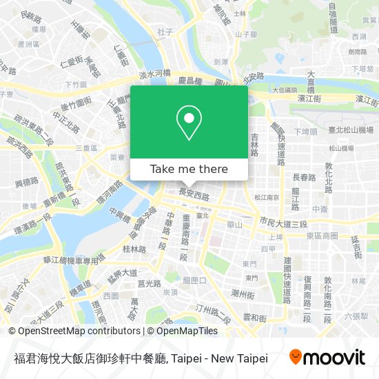 福君海悅大飯店御珍軒中餐廳 map