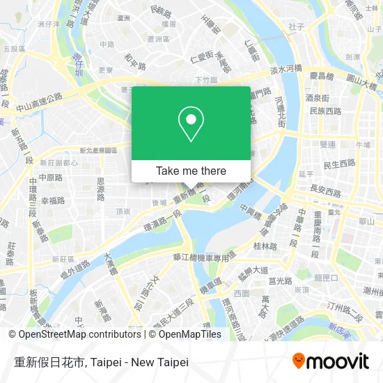 重新假日花市 map