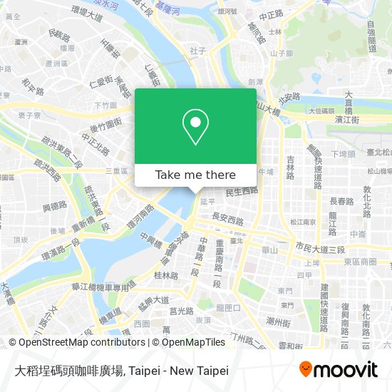 大稻埕碼頭咖啡廣場 map