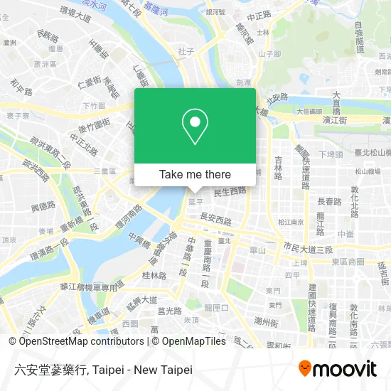 六安堂蔘藥行地圖