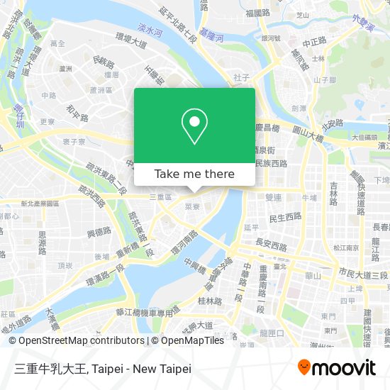 三重牛乳大王地圖