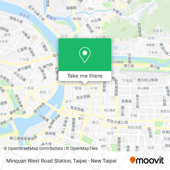 Minquan West Road Station map