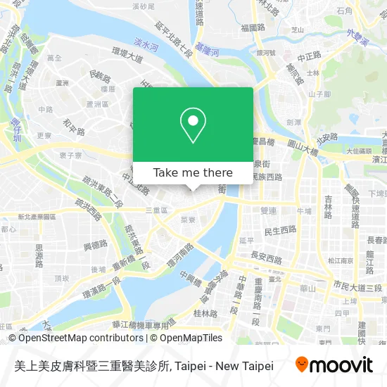 美上美皮膚科暨三重醫美診所 map