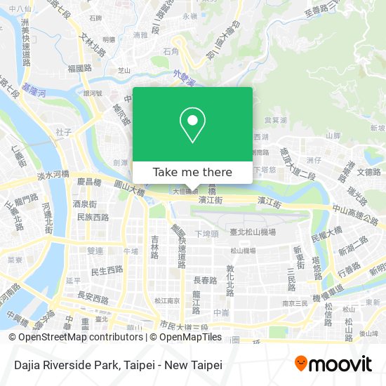 Dajia Riverside Park map