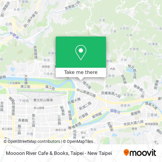 Moooon River Cafe & Books map