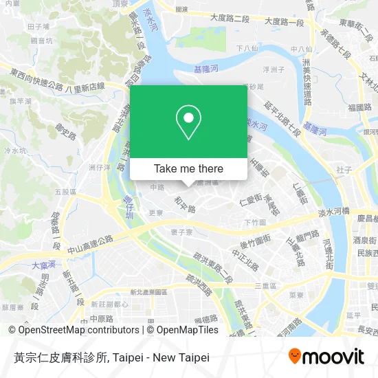 黃宗仁皮膚科診所地圖