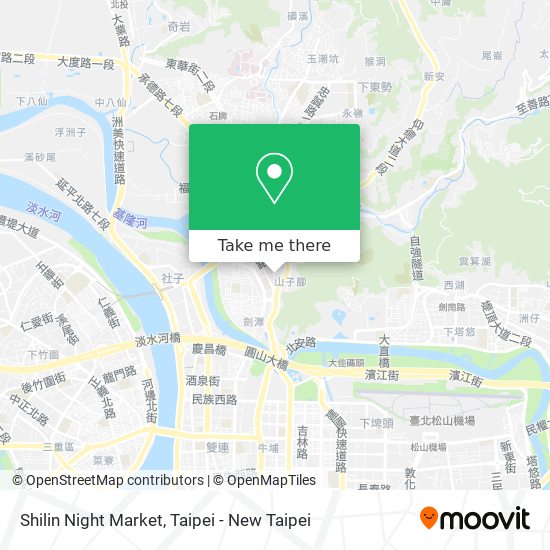 Shilin Night Market map