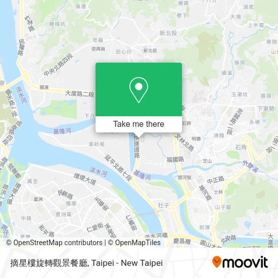 摘星樓旋轉觀景餐廳地圖