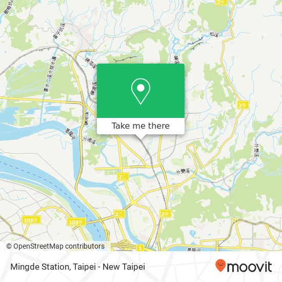 Mingde Station map