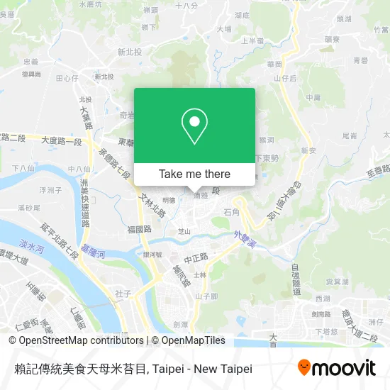 賴記傳統美食天母米苔目地圖