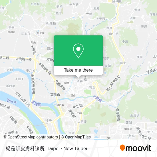 楊是韻皮膚科診所地圖