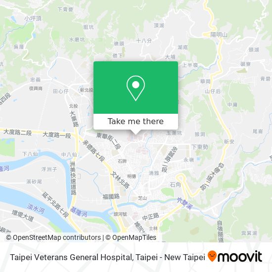 Taipei Veterans General Hospital map