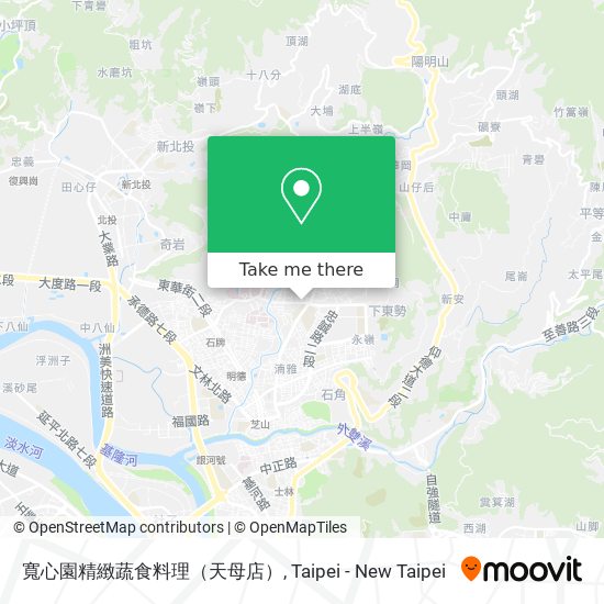 寬心園精緻蔬食料理（天母店） map