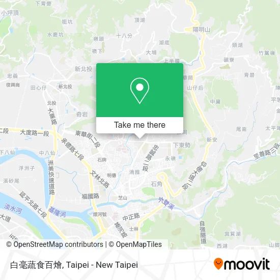 白毫蔬食百燴地圖