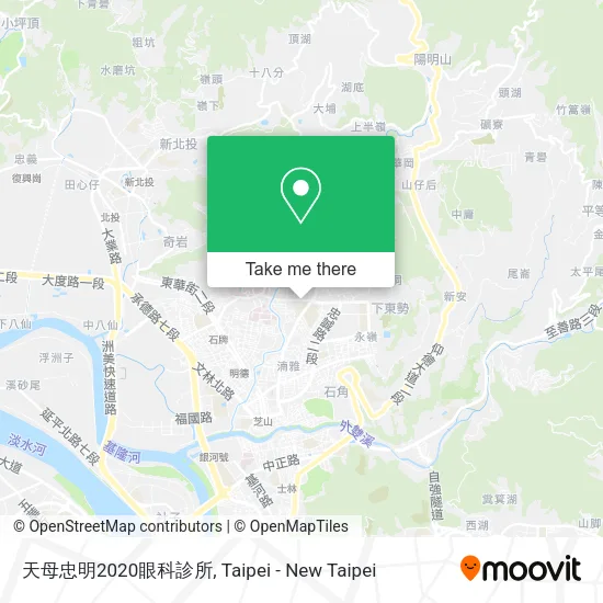 天母忠明2020眼科診所地圖