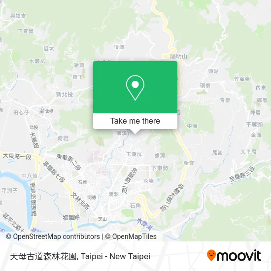 天母古道森林花園地圖