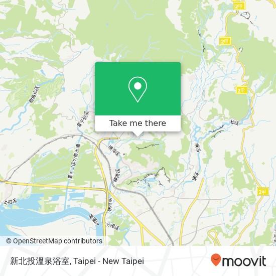 新北投溫泉浴室 map